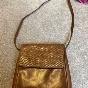 Brown crossover purse